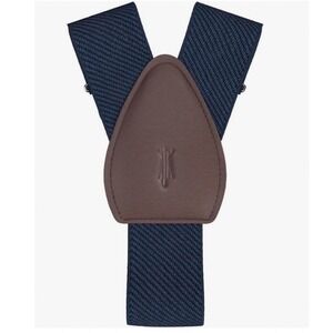 KK&Jay Supply Co Mens Navy Satin Silk Shirt Tail Garters Stays Suspenders NEW